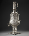 A LARGE OTTOMAN SILVER PLATED SAMOVAR, LATE 19TH/EARLY 20TH CENTURY