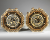 A PAIR OF OTTOMAN MOTHER OF PEARL AND TORTOISESHELL INLAID OCTAGONAL TABLES,  EARLY 20TH CENTURY
