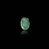 AN EMERALD INTAGLIO SHOWING THE BUST OF A MAN, 1ST CENTURY BC