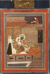 RADHA AND KRISHNA, RAGA RAGINI SERIES, JAIPUR RAJASTHAN, LATE 19TH CENTURY