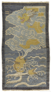 A CHINESE DRAGON AND FISH RUG, 20TH CENTURY