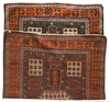 A KARACHOF KAZAK RUG WITH GREEN BACKGROUND