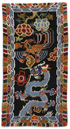 A TIBETAN DRAGON AND PHOENIX RUG, 20TH CENTURY