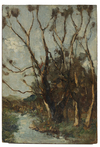 NICO VAN RIJN (1887-1962), A STUDY OF TREES, OIL ON BOARD