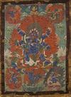 A THANGKA DEPICTING MAHAKALA, TIBET 19TH CENTURY