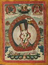 A THANGKA DEPICTING THE NINE-HEADED AND THOUSAND-ARMED AVALOKITESHVARA, TIBET, 19TH CENTURY