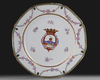 A CHINESE FAMILLE ROSE ARMORIAL DISH FOR THE EUROPEAN MARKET, 18TH CENTURY