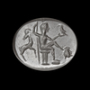 ROMAN CARNELIAN INTAGLIO WITH JUPITER SEATED. 1/2nd.c.A.D.