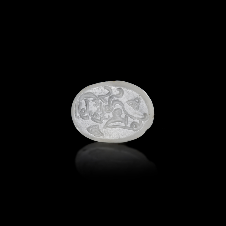 AN OVAL CARVED SEAL, NEAR EAST 9TH-10TH CENTURY
