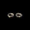 A PAIR OF SILVER SELJUK RINGS, 11TH-12TH CENTURY AD