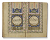 A FINE OTTOMAN QURAN, TURKEY, WRITTEN BY OMAR AL-FAWRABI STUDENT OF OMAR RUSHDI, DATED 1273 AH/1856 AD