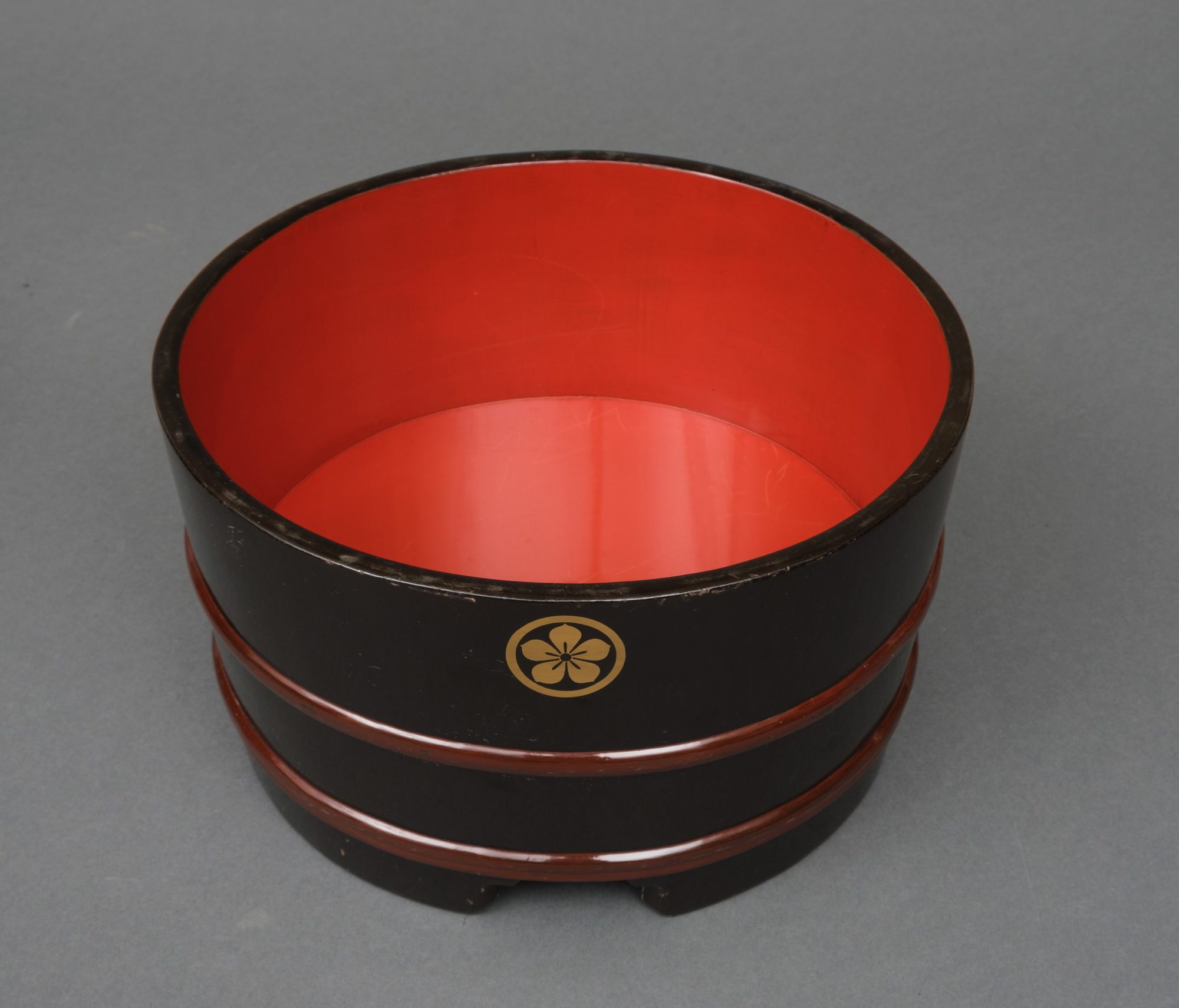 TWO JAPANESE LACQUERED RICE CONTAINERS, MEIJI PERIOD (1868-1912)