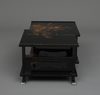 A JAPANESE LACQUER LOW TWO-TIERED DISPLAY TABLE, 1912-1926 (TAISHO PERIOD)