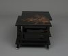 A JAPANESE LACQUER LOW TWO-TIERED DISPLAY TABLE, 1912-1926 (TAISHO PERIOD)