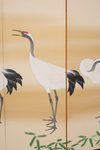 A JAPANESE MID-SIZE 6-PANEL RINPA STYLE BYÔBU (FOLDING SCREEN) WITH CRANES, FIRST HALF 20TH CENTURY (TAISHO PERIOD, EARLY SHOWA PERIOD)