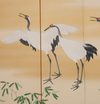 A JAPANESE MID-SIZE 6-PANEL RINPA STYLE BYÔBU (FOLDING SCREEN) WITH CRANES, FIRST HALF 20TH CENTURY (TAISHO PERIOD, EARLY SHOWA PERIOD)