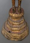 A THAI GILDED BRONZE SCULPTURE OF RATTANAKOSIN ‘MONDAY BUDDHA’, 1868-1910 (RATTANAKOSIN-RAMA V PERIOD)