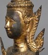 A THAI GILDED BRONZE SCULPTURE OF RATTANAKOSIN ‘MONDAY BUDDHA’, 1868-1910 (RATTANAKOSIN-RAMA V PERIOD)