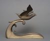 A JAPANESE  ART DECO BRONZE BIRD, MID 20TH CENTURY (MID SHOWA PERIOD)