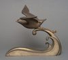 A JAPANESE  ART DECO BRONZE BIRD, MID 20TH CENTURY (MID SHOWA PERIOD)