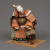 A LARGE  JAPANESE HAND-CRAFTED WARRIOR DOLL, 18TH CENTURY