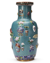 A CHINESE CLOISONNE ENAMEL VASE, 19TH/20TH CENTURY