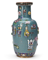 A CHINESE CLOISONNE ENAMEL VASE, 19TH/20TH CENTURY