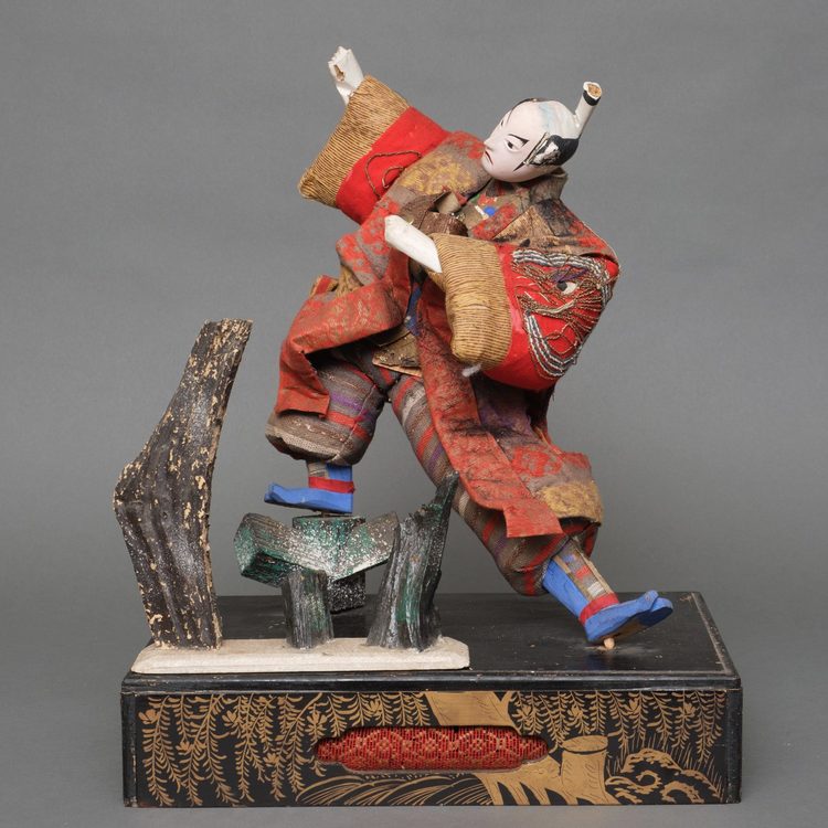 A LARGE JAPANESE TAKEDA NINGYÔ DOLL, 19TH CENTURY