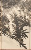 A PAIR OF LARGE SIX-PANEL JAPANESE SCREENS, DRAGON & TIGER, 1919