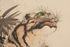 A PAIR OF LARGE SIX-PANEL JAPANESE SCREENS, DRAGON & TIGER, 1919
