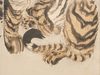A PAIR OF LARGE SIX-PANEL JAPANESE SCREENS, DRAGON & TIGER, 1919