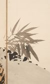 A PAIR OF LARGE SIX-PANEL JAPANESE SCREENS, DRAGON & TIGER, 1919