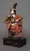 TWO  JAPANESE ANTIQUE TAKEDA DOLLS, 19TH CENTURY
