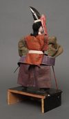 TWO  JAPANESE ANTIQUE TAKEDA DOLLS, 19TH CENTURY