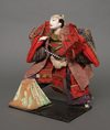 TWO  JAPANESE ANTIQUE TAKEDA DOLLS, 19TH CENTURY
