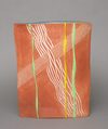 A JAPANESE RED STONEWARE VASE BY KUMAMOTO KIICHI, SHOEA PERIOD (1926-1989)