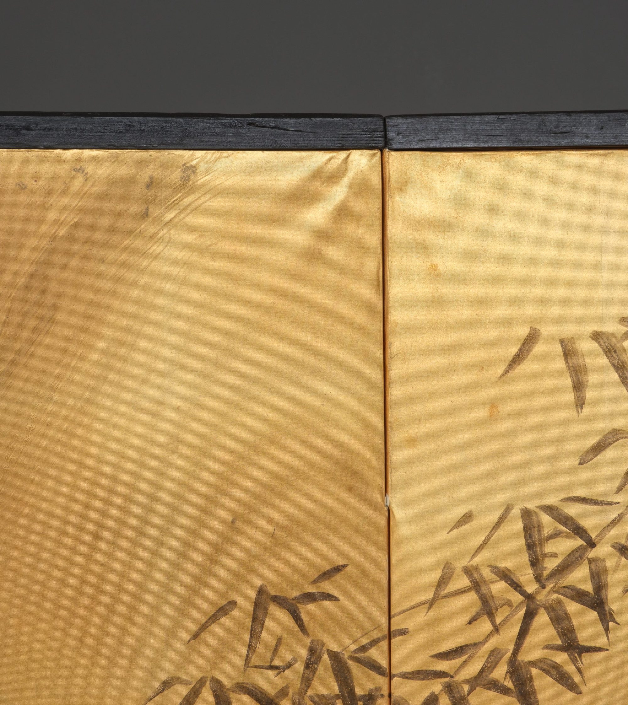 A TALL SIX PANEL JAPANESE TIGER SCREEN, EARLY-MID 20TH CENTURY