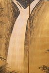 A TALL SIX PANEL JAPANESE TIGER SCREEN, EARLY-MID 20TH CENTURY