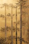 A TALL SIX PANEL JAPANESE TIGER SCREEN, EARLY-MID 20TH CENTURY
