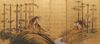 A TALL JAPANESE  SIX-PANEL TIGER SCREEN, EARLY-MID 20TH CENTURY