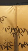 A TALL JAPANESE  SIX-PANEL TIGER SCREEN, EARLY-MID 20TH CENTURY