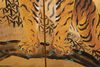 A TALL JAPANESE  SIX-PANEL TIGER SCREEN, EARLY-MID 20TH CENTURY