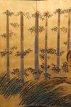 A TALL JAPANESE  SIX-PANEL TIGER SCREEN, EARLY-MID 20TH CENTURY