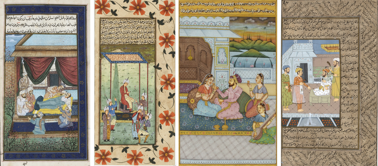 FOUR PERSO-INDIAN MINIATURES, EARLY 20TH CENTURY