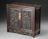 A CHINESE CARVED WOODEN CABINET, EARLY 20TH CENTURY