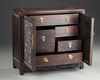 A CHINESE CARVED WOODEN CABINET, EARLY 20TH CENTURY
