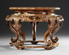 A CHINESE WOODEN FIVE-LEGGED INCENSE STAND, 19TH-20TH CENTURY