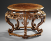 A CHINESE WOODEN FIVE-LEGGED INCENSE STAND, 19TH-20TH CENTURY
