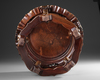 A CHINESE WOODEN FIVE-LEGGED INCENSE STAND, 19TH-20TH CENTURY