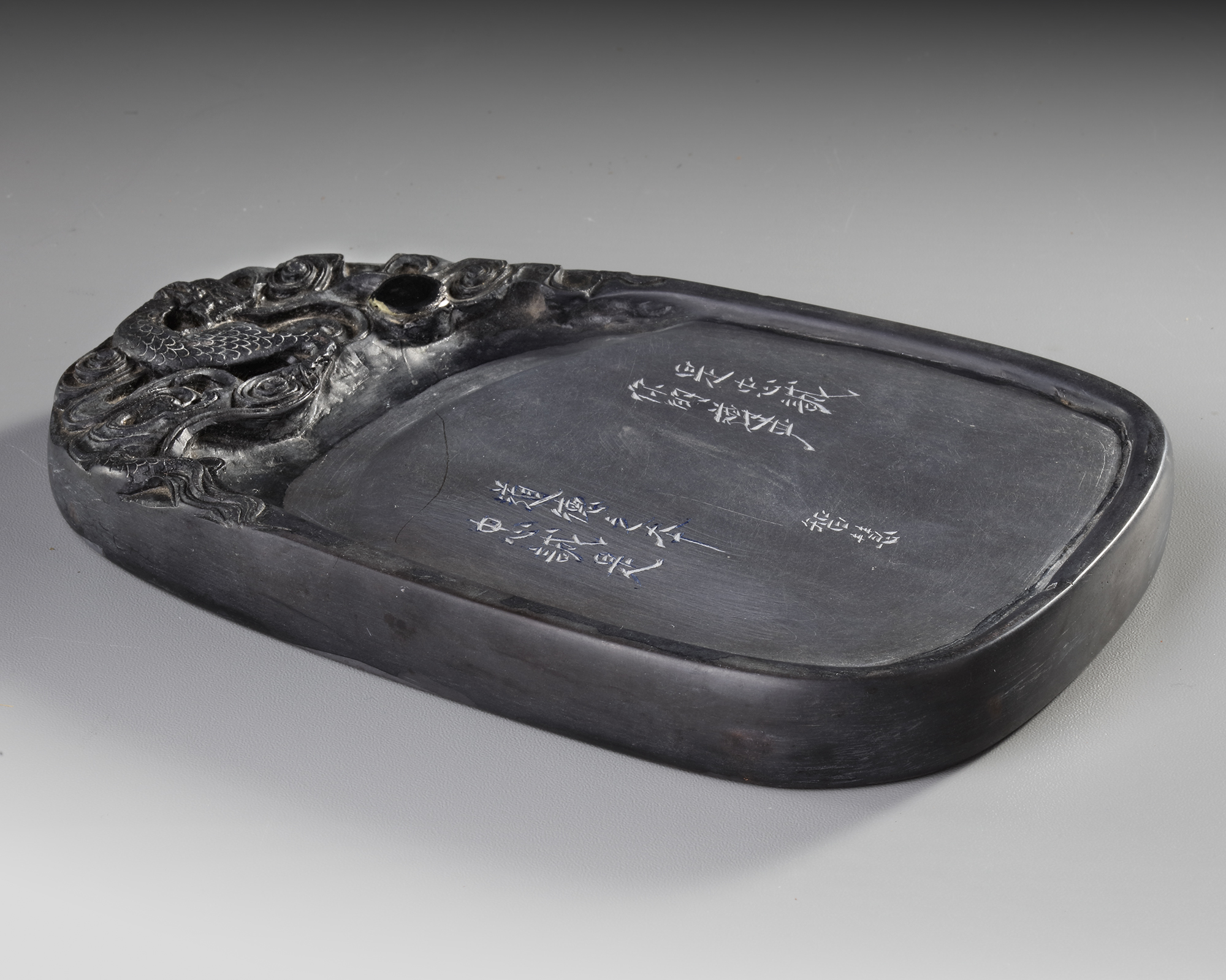 A CHINESE DUAN INK STONE, 20TH CENTURY